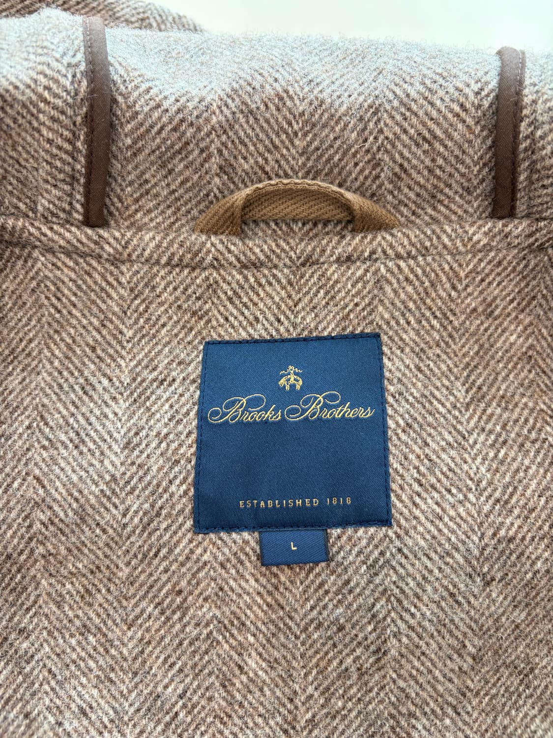 브룩스브라더스 울 헤링본 더플코트 L(100-105) 상품이미지9