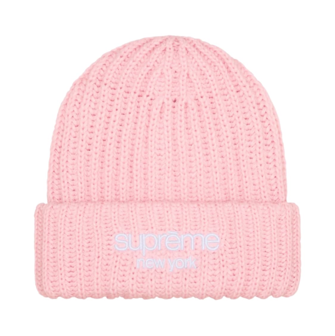 [OS] 슈프림 클래식 로고 청키 립드 비니 라이트 핑크  상품이미지1