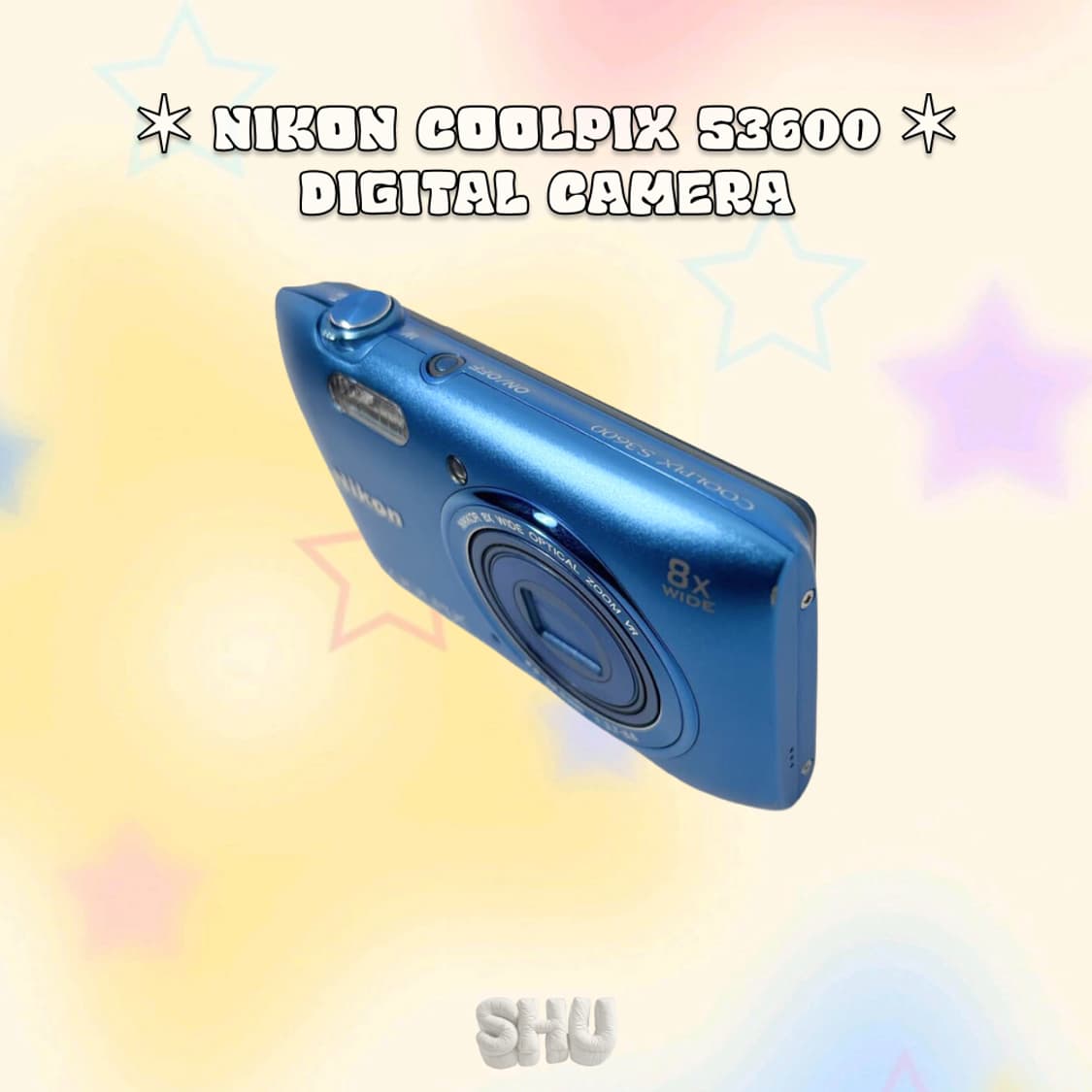 니콘 쿨픽스 S3600 빈티지 디카 블루 상품이미지5