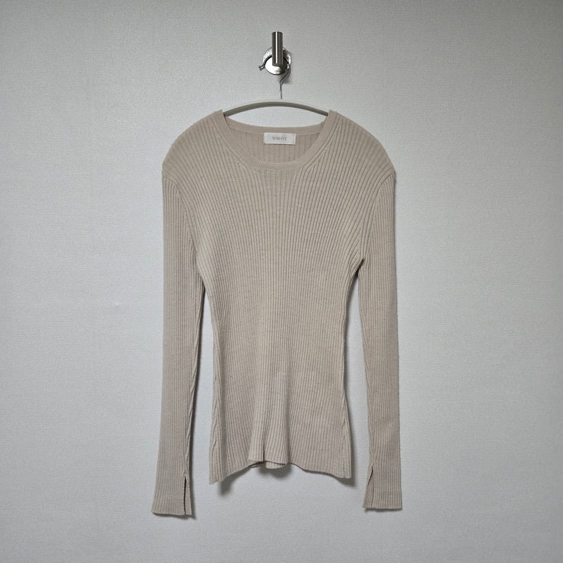 유메르 슬릿 골지 니트 / 여성 니트/ 여자 니트  상품이미지1