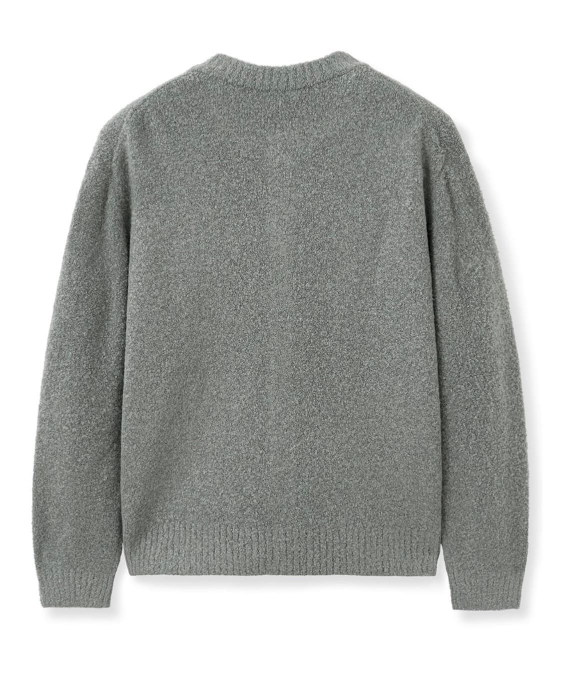 TNGT 라운드넥 가디건 그레이 100 상품이미지2