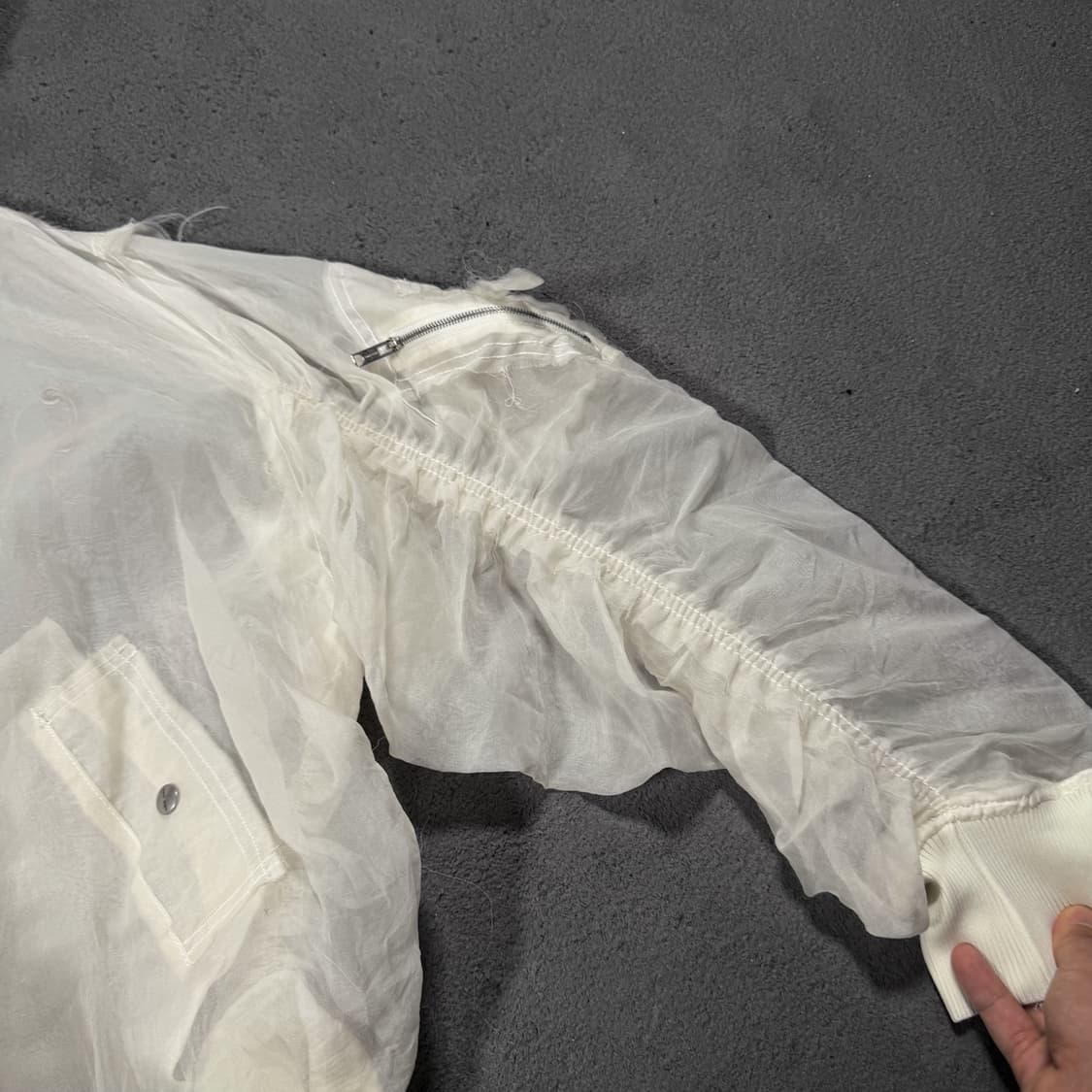 Damir Doma 다미르 도마 셔링 암 실크 MA-1 봄버 자켓 상품이미지3