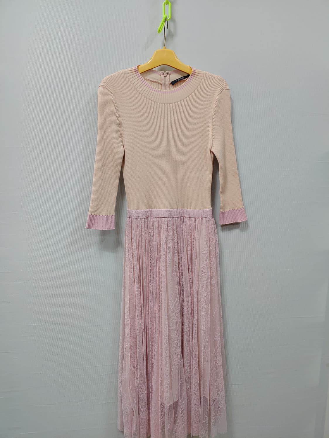 질스튜어트  핑크 레이스 롱 원피스 7부 44~55 상품이미지1