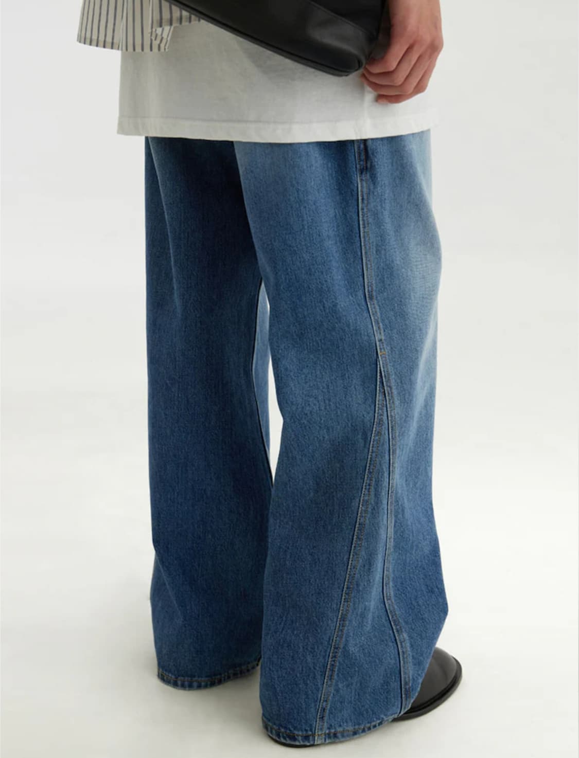 [S] 유스 structured flared denim pants 상품이미지3