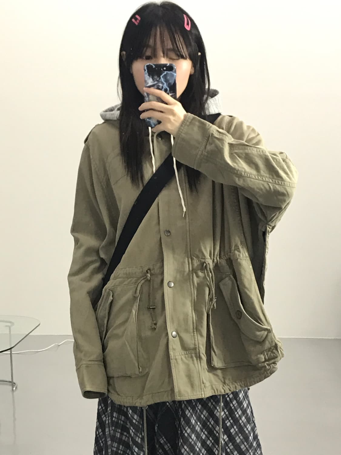 Go Silk military mini coat 상품이미지2