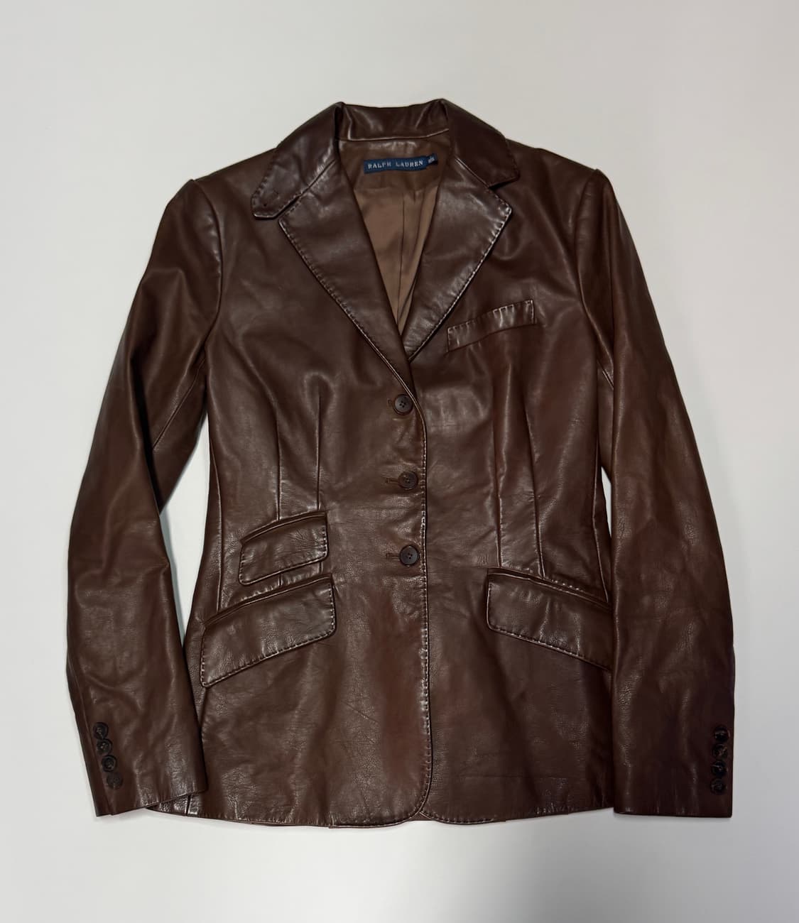 정품!! 여성 폴로 랄프로렌 리얼 소가죽 자켓 상품이미지1