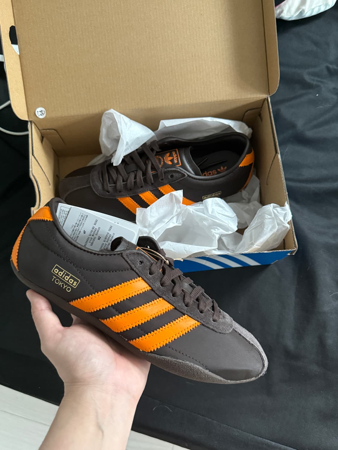 플리마켓🔥 아디다스 도쿄 다크 브라운 오렌지 jq3680 상품이미지1