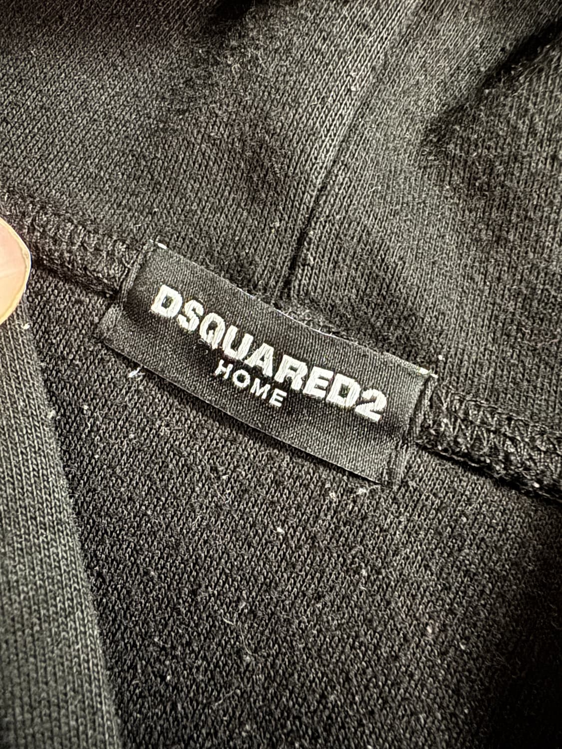 디스퀘어드 2 네온 스펠 아웃 기모 후드티 XL 블랙 상품이미지3