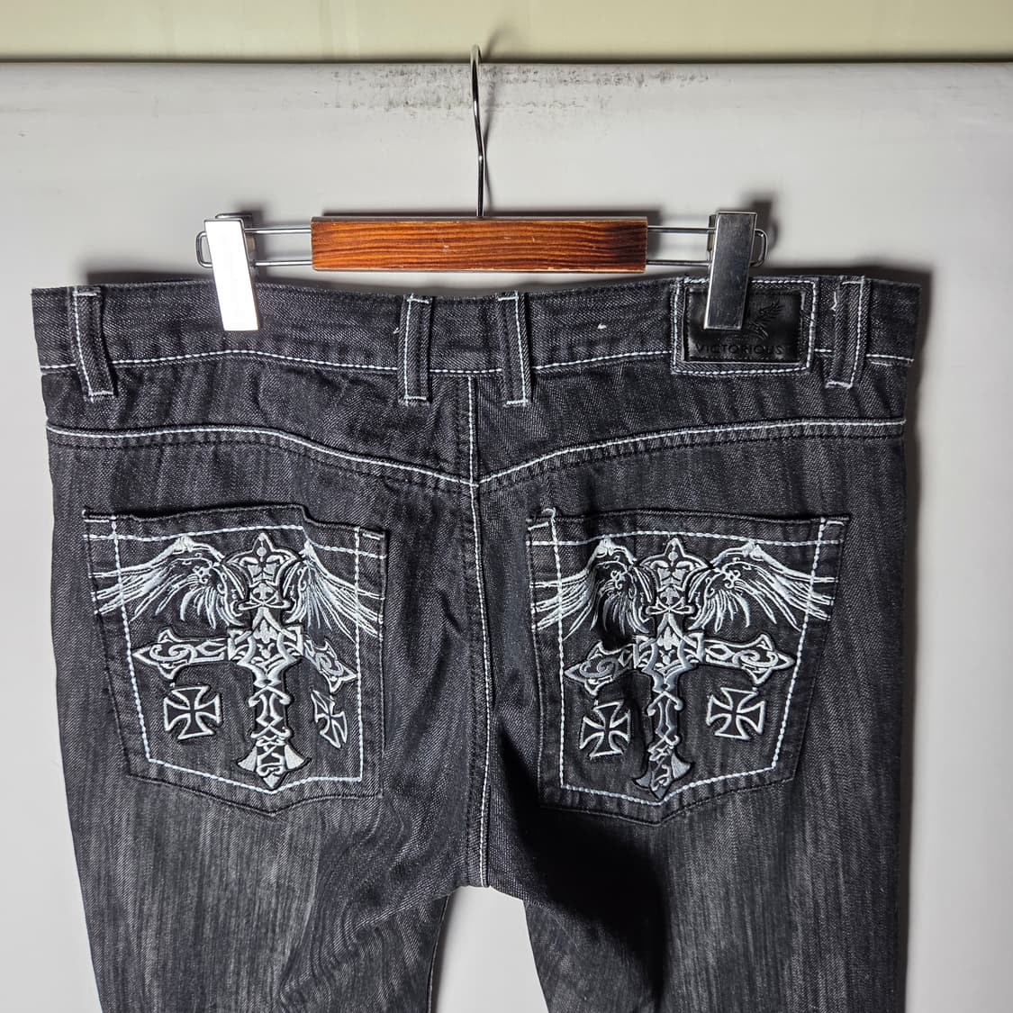 [Victorious] 빅토리어스 이글윙 십자 데님팬츠 상품이미지3