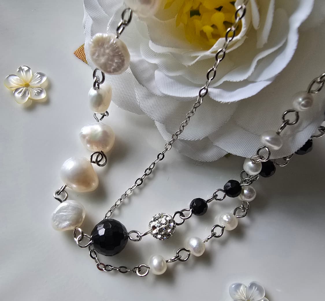 담수진주 두줄 팔찌 상품이미지3