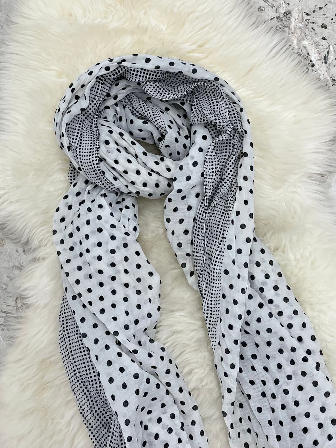 너드모리 도트 체크 머플러  상품이미지5