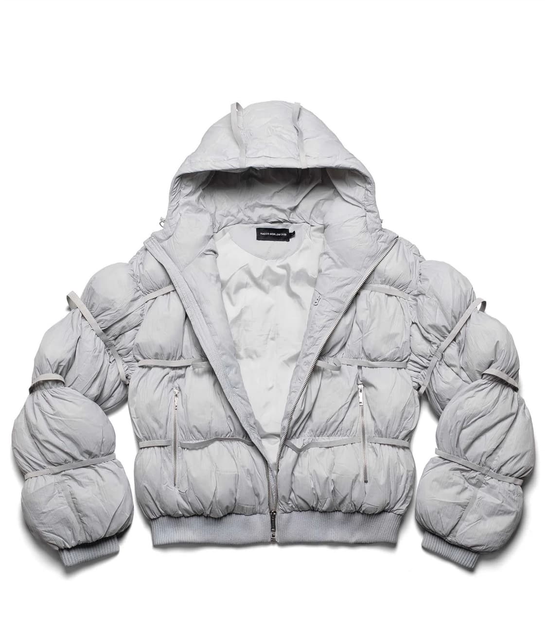 racerworldwide 레이서월드와이드 그레이 푸퍼 패딩 L사이즈 상품이미지2