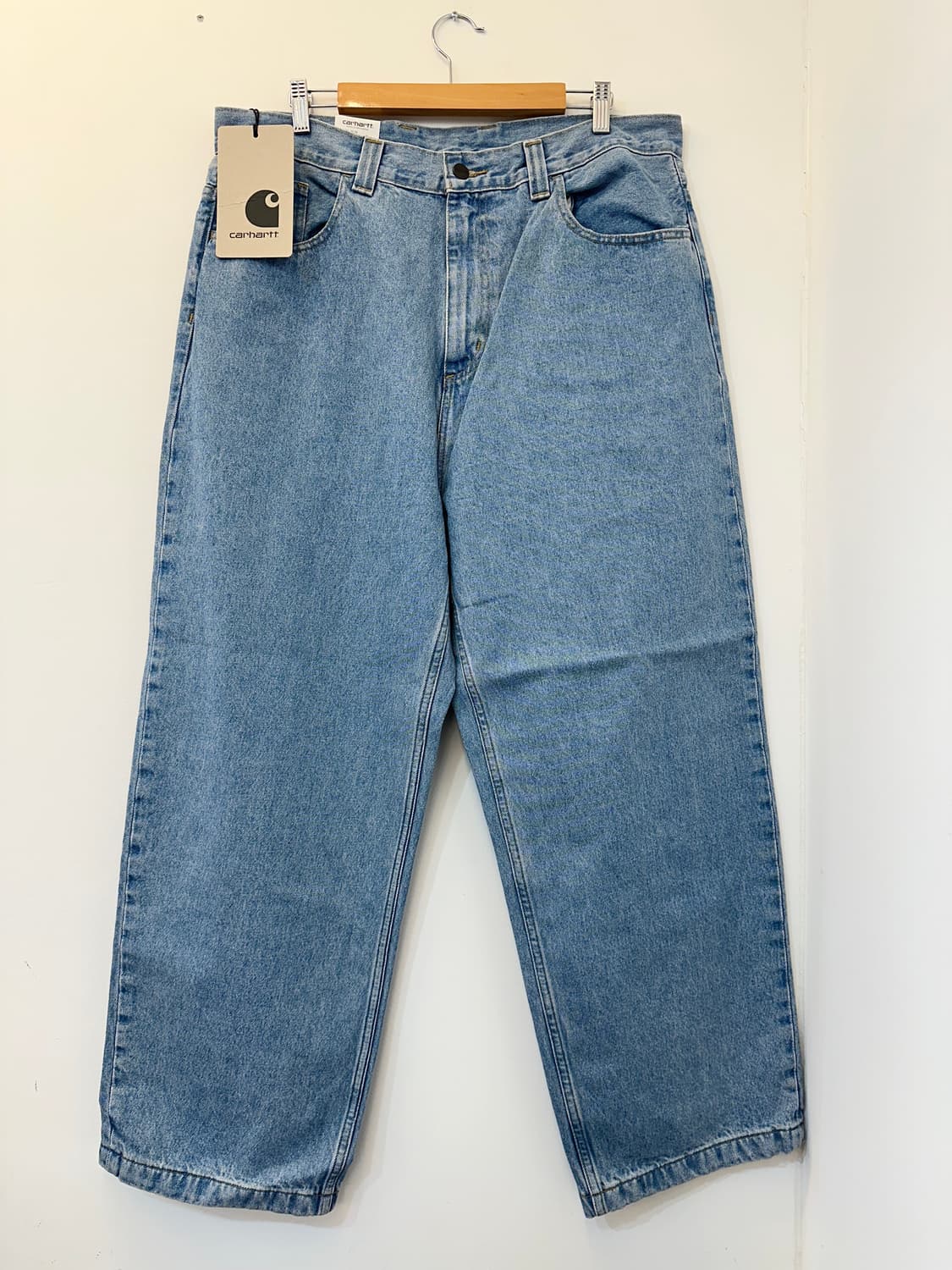 L) 칼하트wip 브랜든 팬츠 블루 스톤 블리치드 상품이미지1