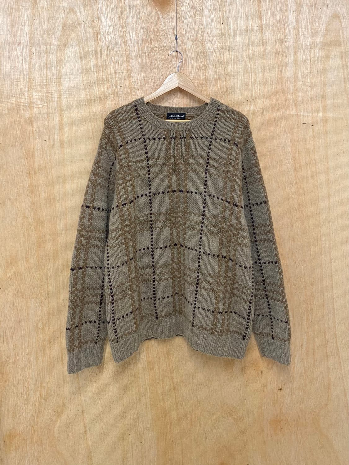 EDDIE BAUER check knit 에디바우어 체크 니트 상품이미지1