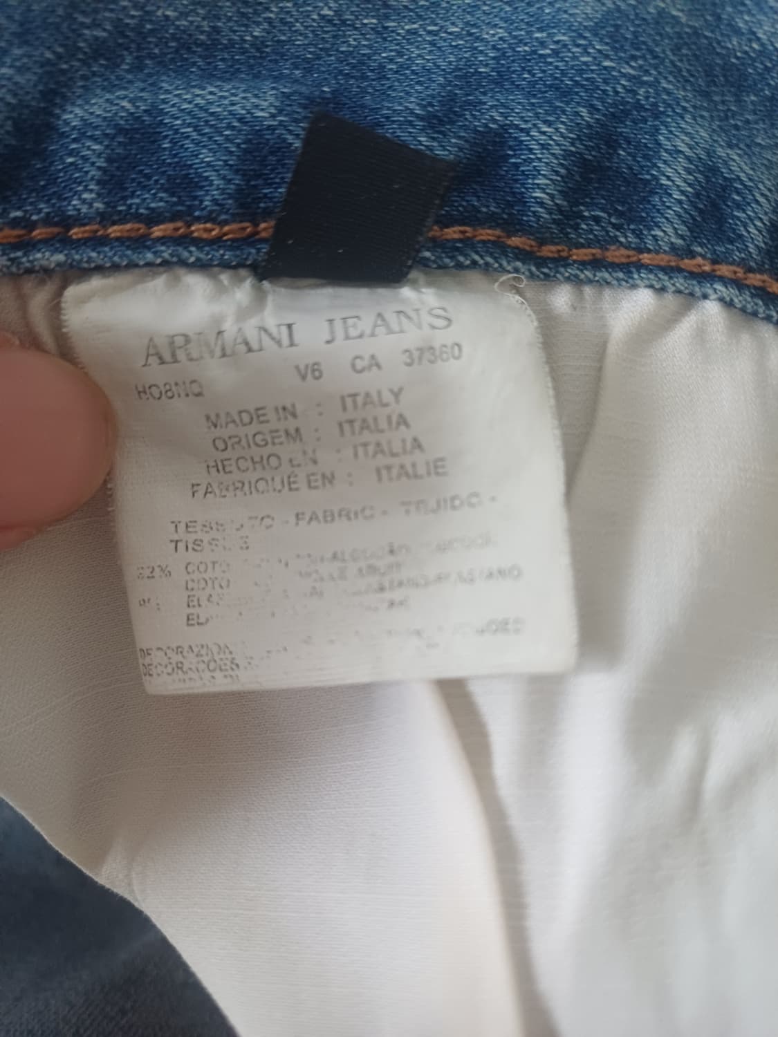 [Made in Italy]아르마니 진스 빈티지 이글 로고 데님(32) 상품이미지10