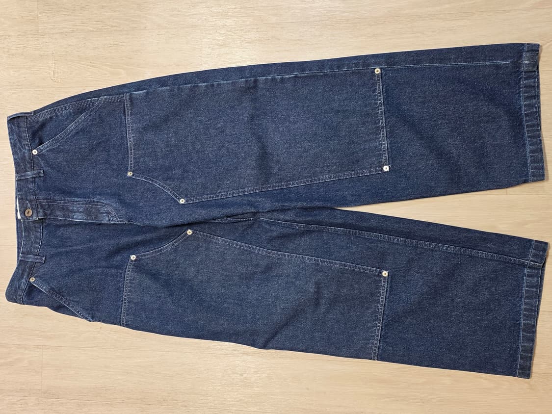 [48] 로에베 22ss 더블니 페인터 진 상품이미지1