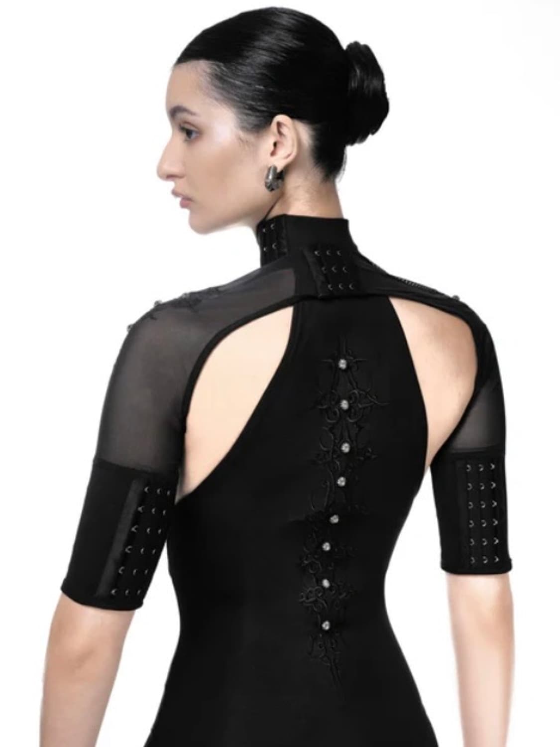 fengsystem CAT TATTOO BLACK PLAYSUIT 상품이미지6