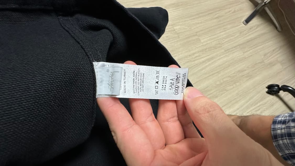 스투시 워크기어 블랙 자켓 XL 상품이미지4