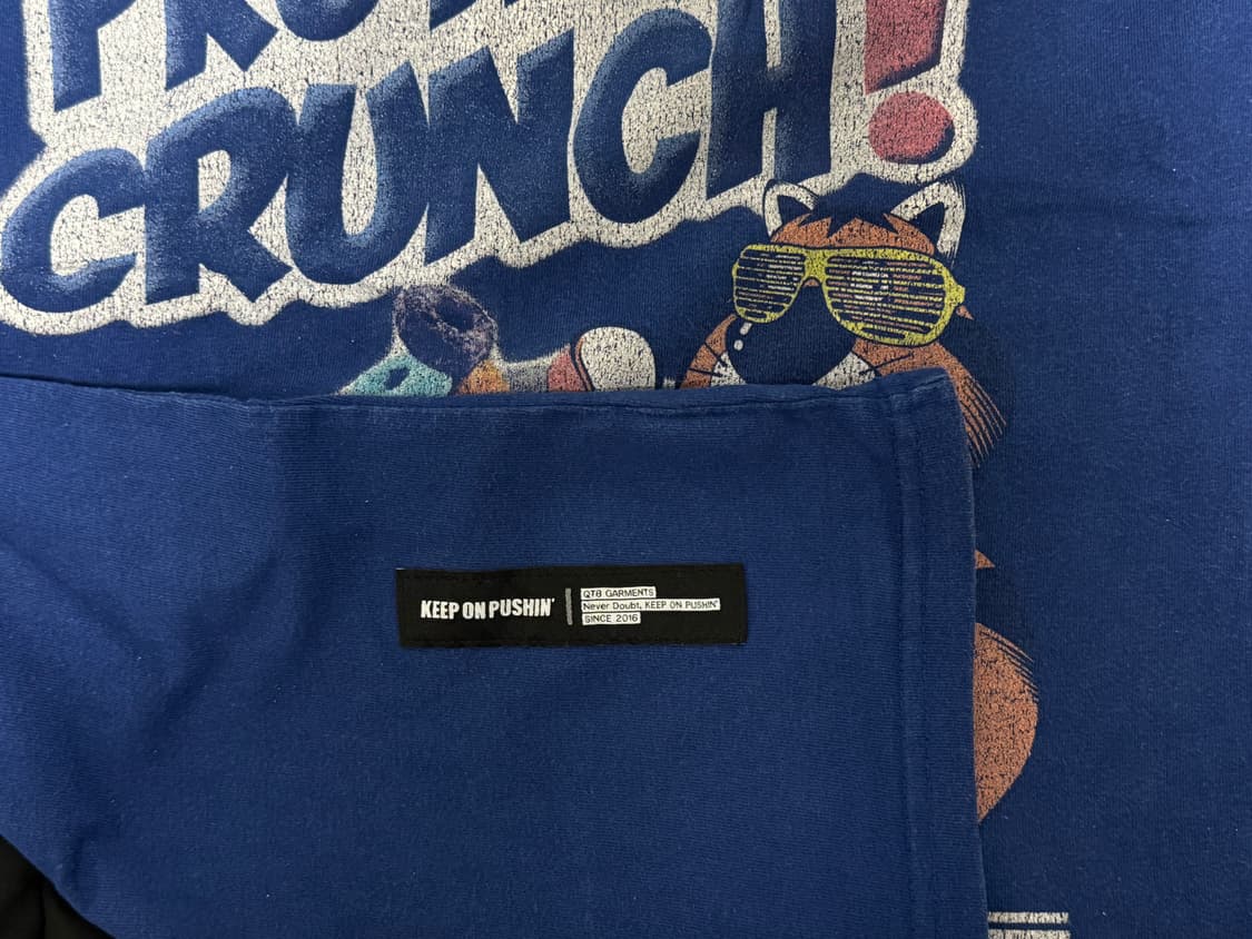 큐티에잇 가먼츠 / LS Protein Crunch Tee (Blue) 상품이미지5