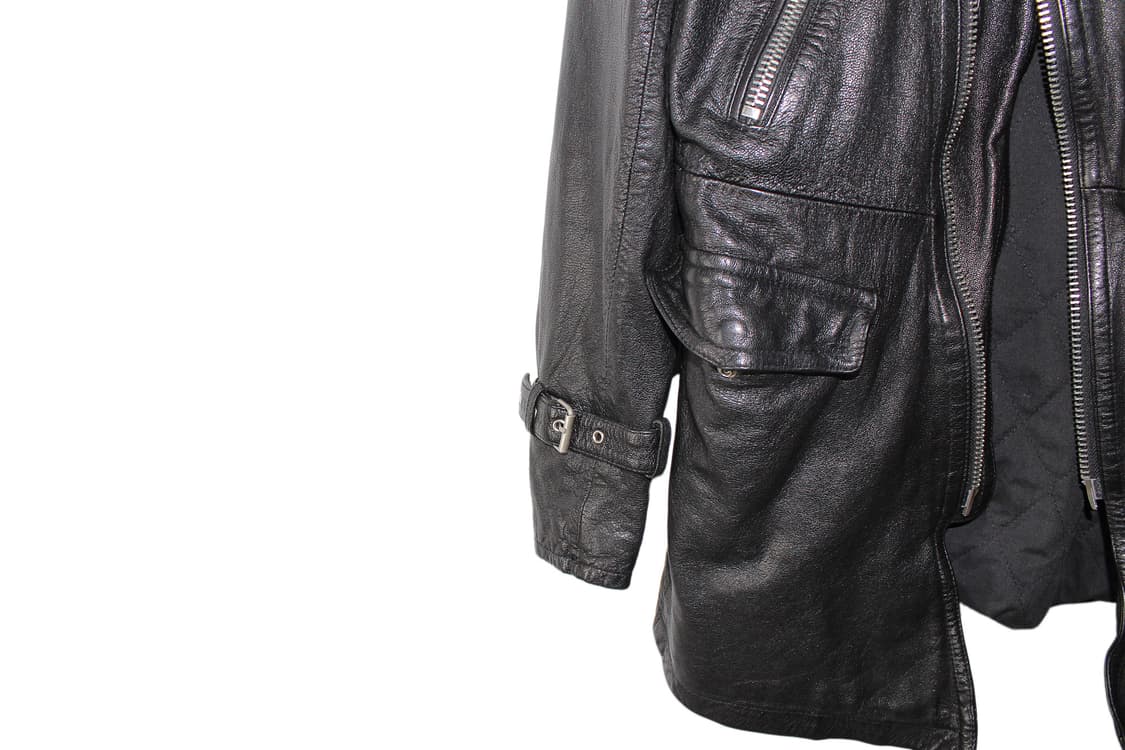 2000s JAPAN 2WAY 램스킨 레더 자켓 상품이미지4