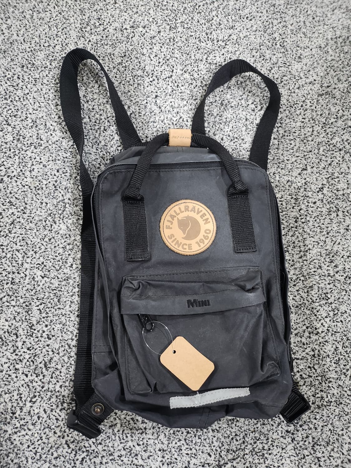 피엘라벤 칸켄 백팩 미니 (블랙/가죽로고)  상품이미지1