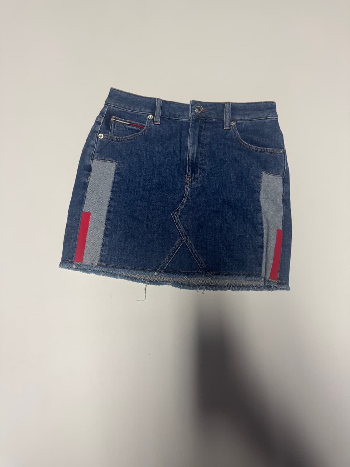 여성 타미 Tommy 진스 빈티지 패턴 데님 미니 스커트 치마 26 상품이미지1