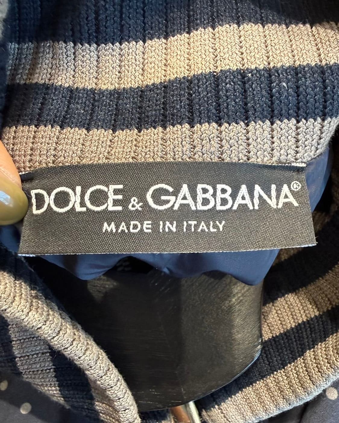 돌체앤가바나 네이비 도트패턴 블루종 자켓  상품이미지8