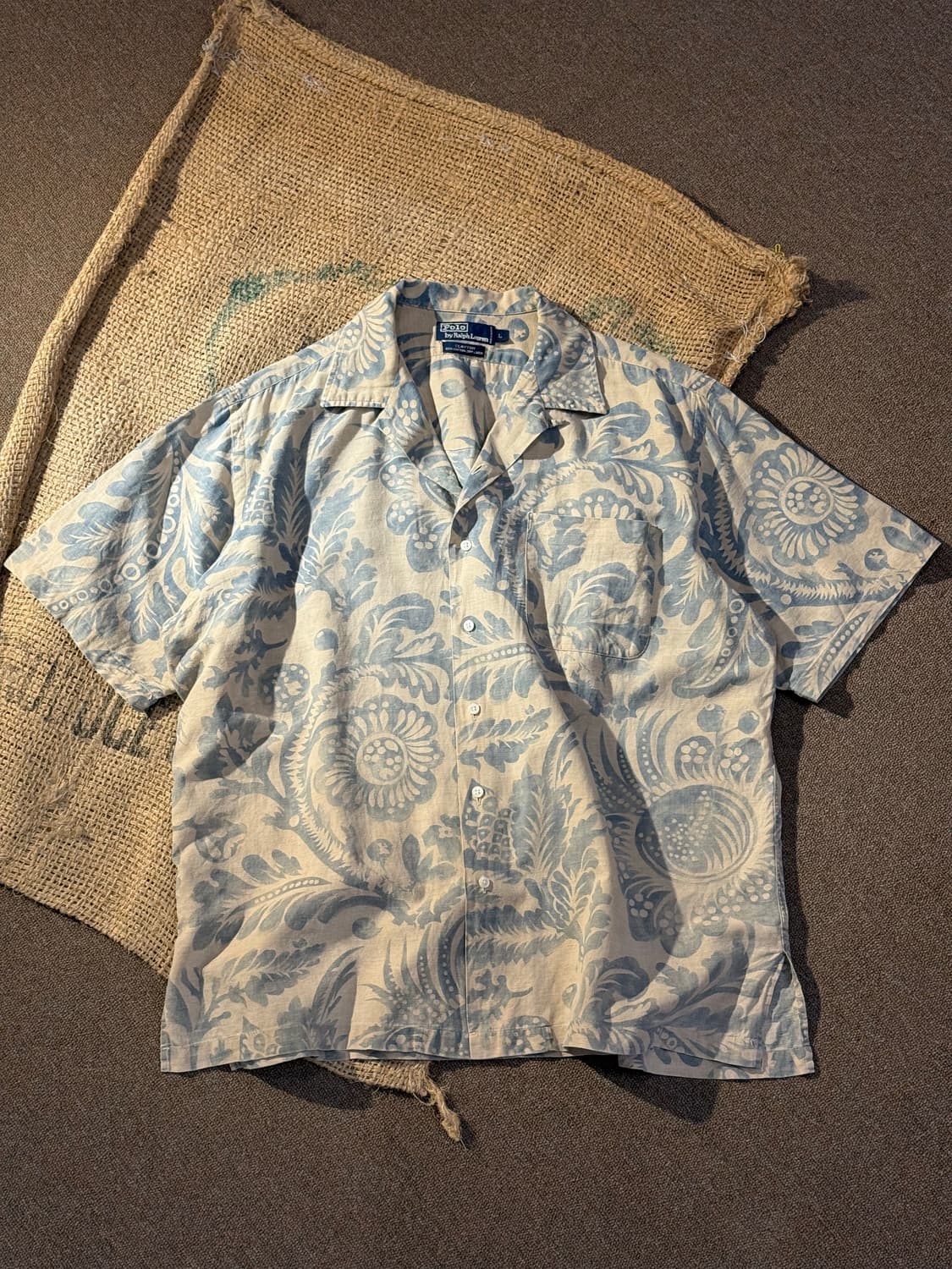 Polo Ralph Lauren 린넨 반팔 하와이안 셔츠 상품이미지2