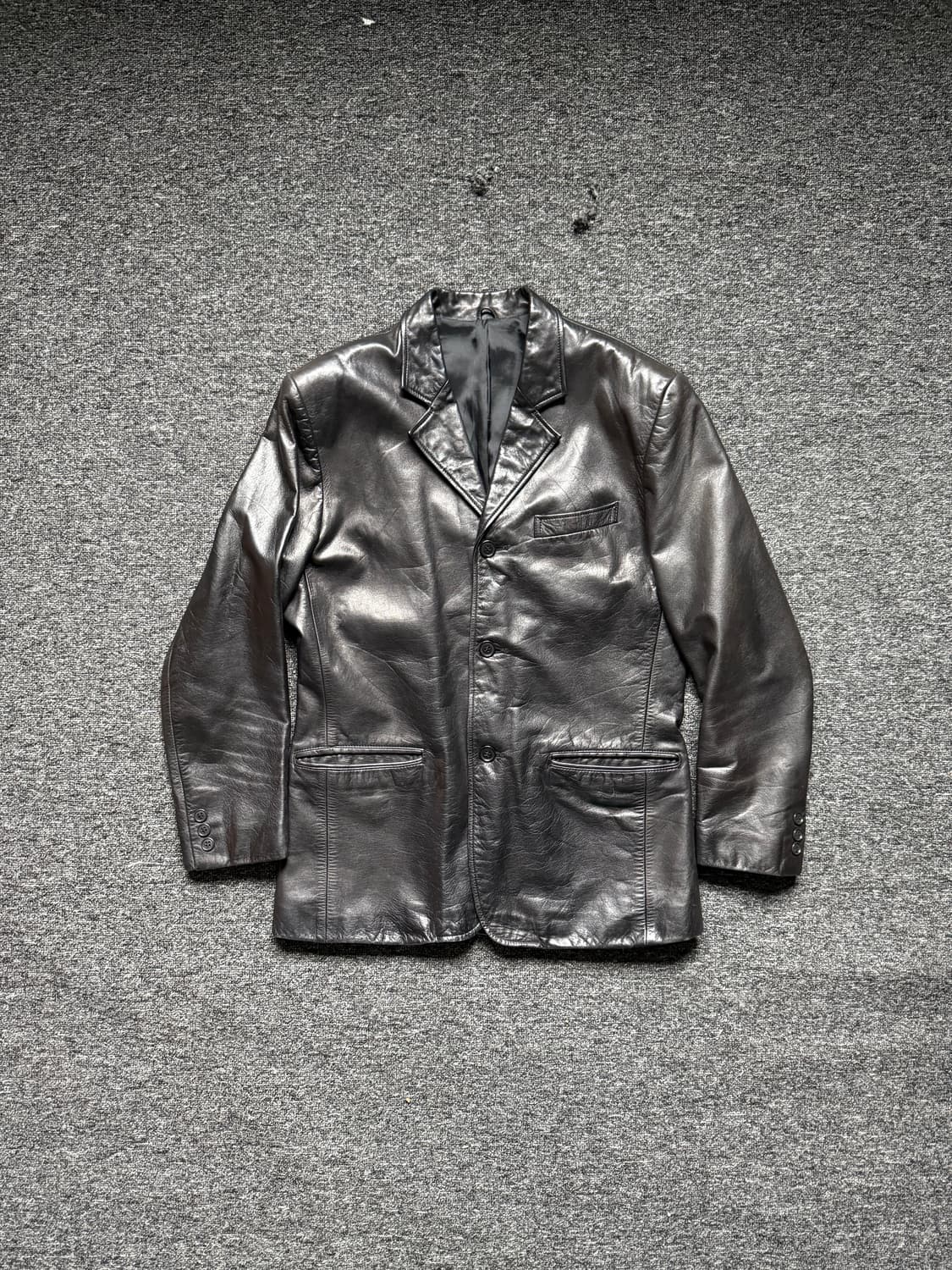 빈티지 카우 레더 자켓 상품이미지8