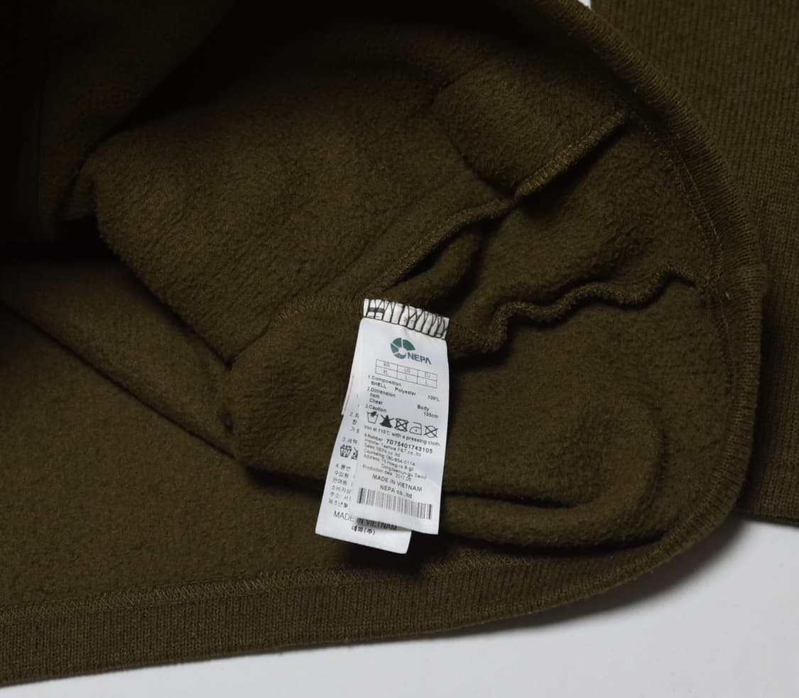 네파 남성 기모 자켓 105 카키 상품이미지4