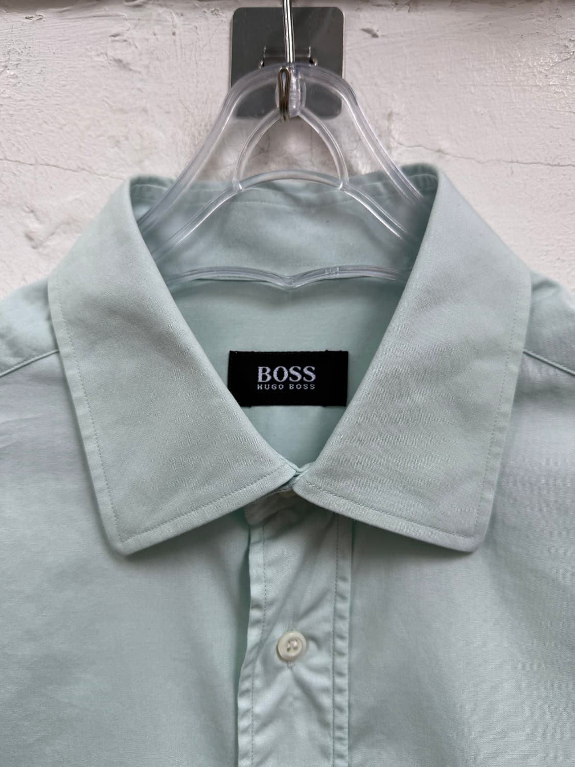 Hugo Boss 민트 그린 커프스 드레스 셔츠 L-XL 상품이미지2