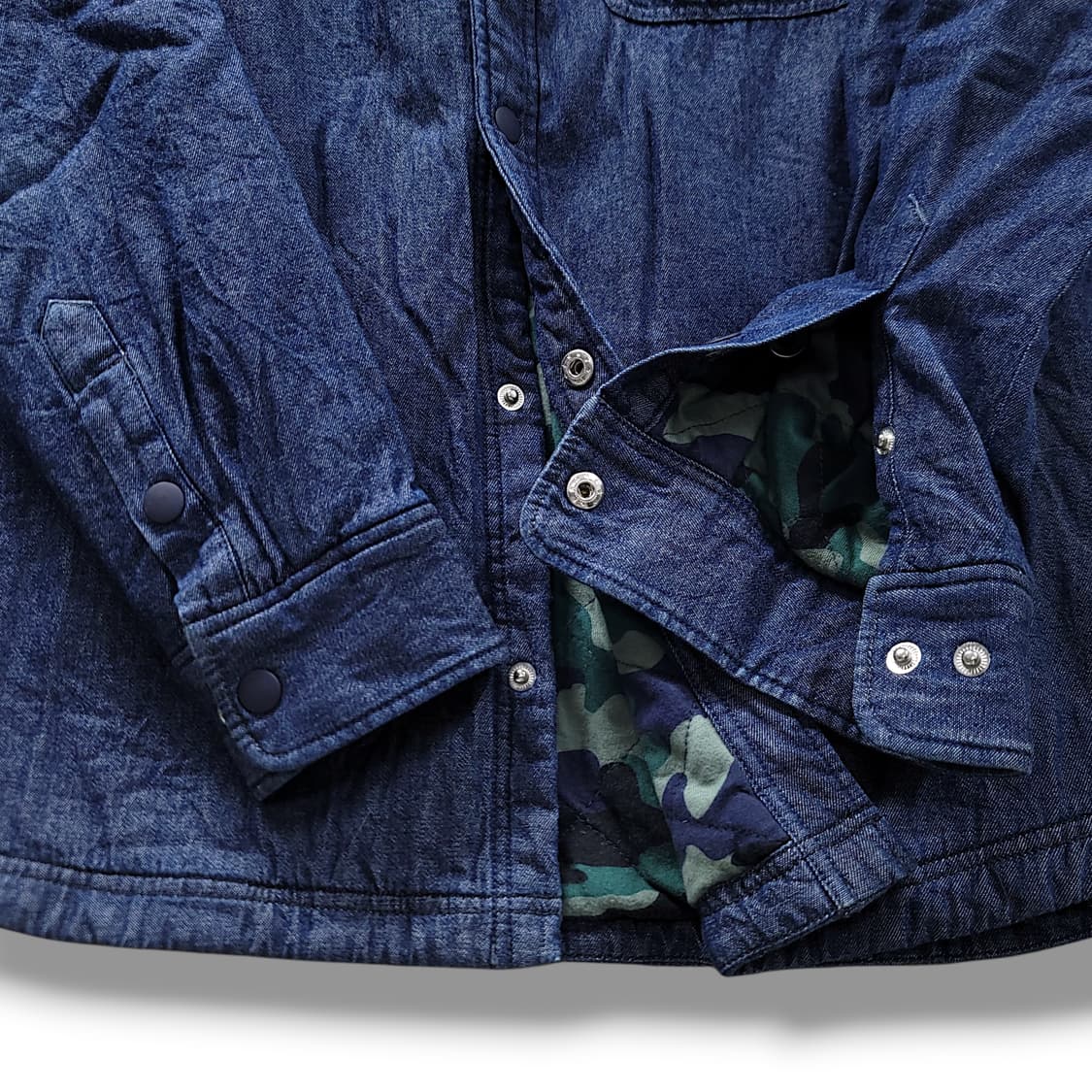 [95] 라코스테 진청 카모누빔 셔츠 자켓 상품이미지7