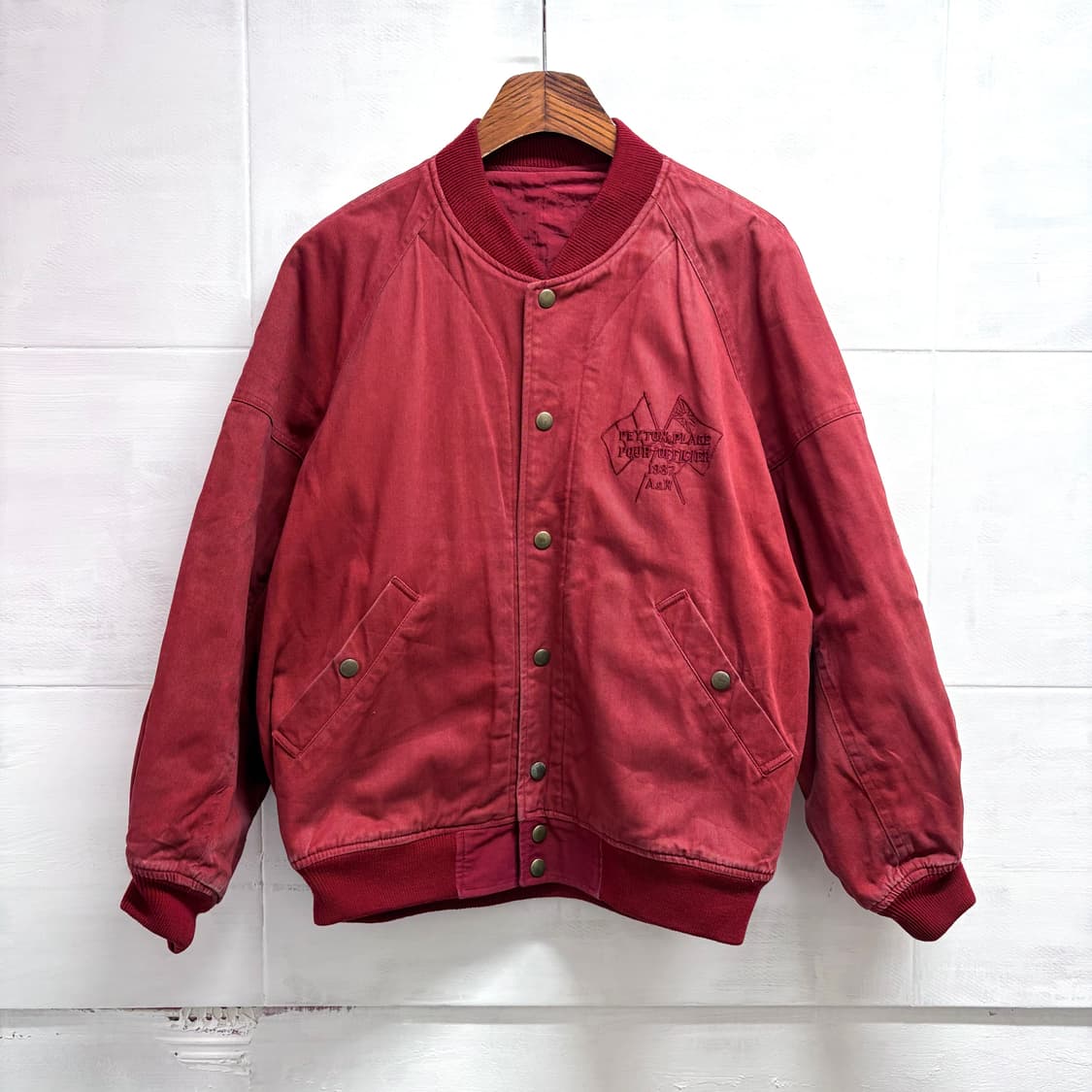 80's 피그먼트 코튼 블루종 자켓  상품이미지1