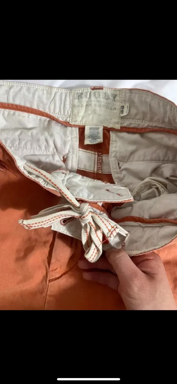랄프로렌 럭비 하프 팬츠 오렌지 상품이미지6