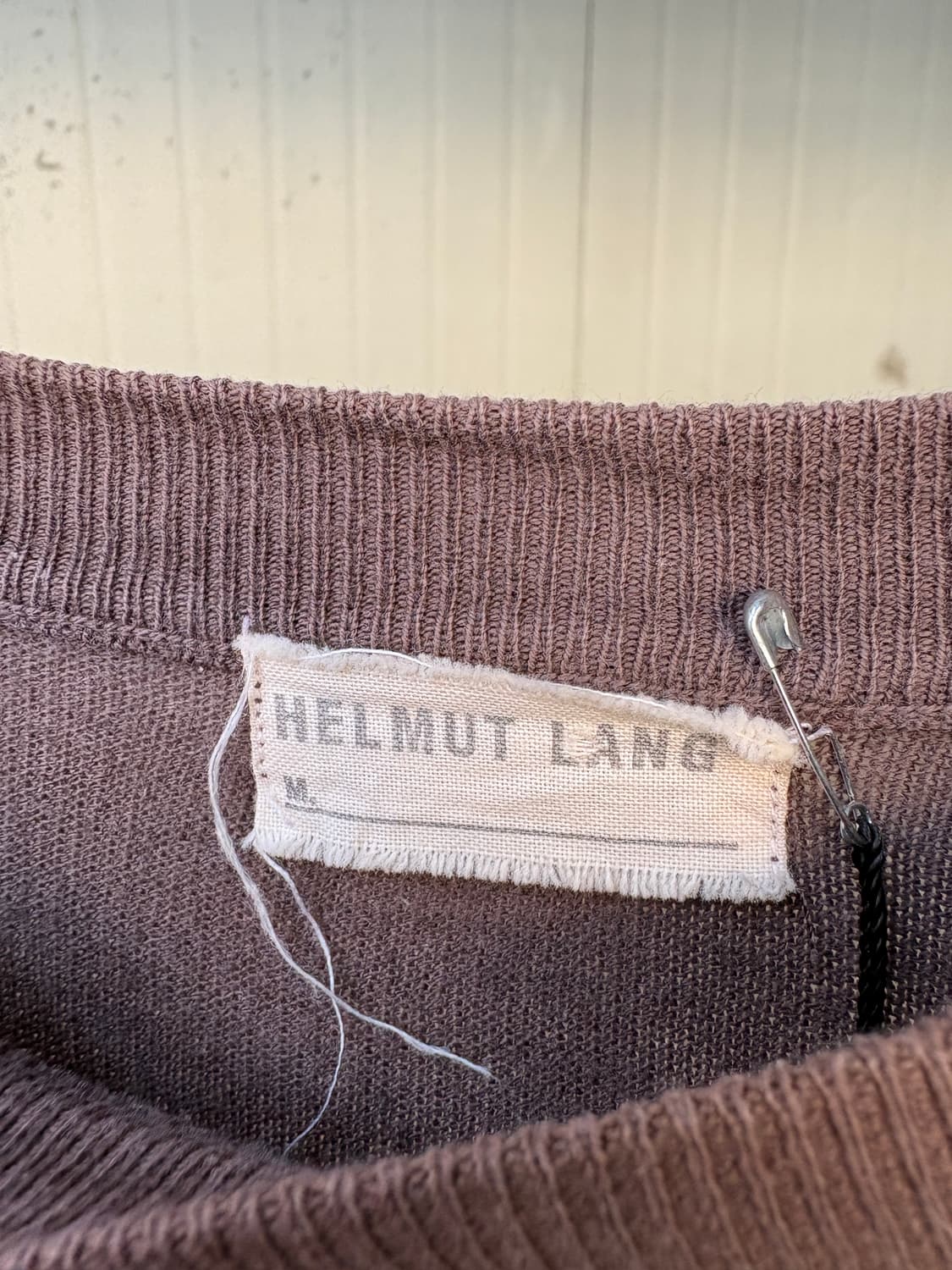 90's 헬무트랭 반팔 코튼 니트 상품이미지6