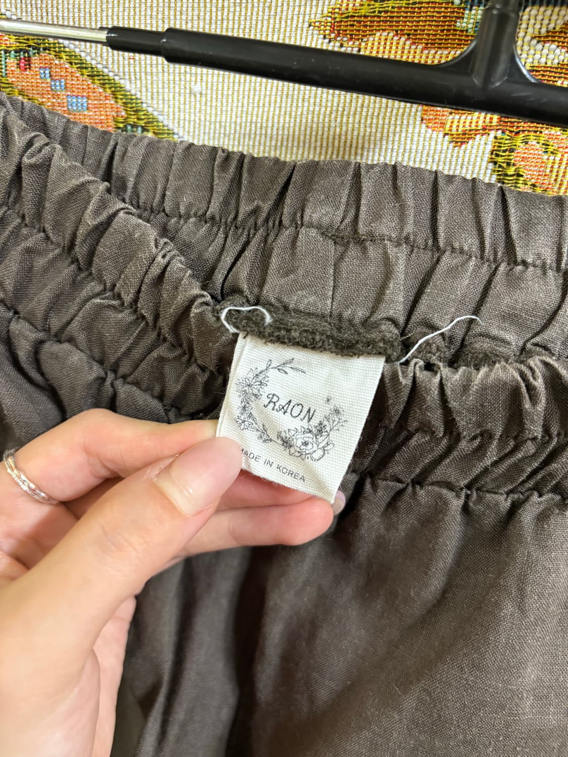 히피 에스닉 린넨 9부 벌룬 팬츠 상품이미지3