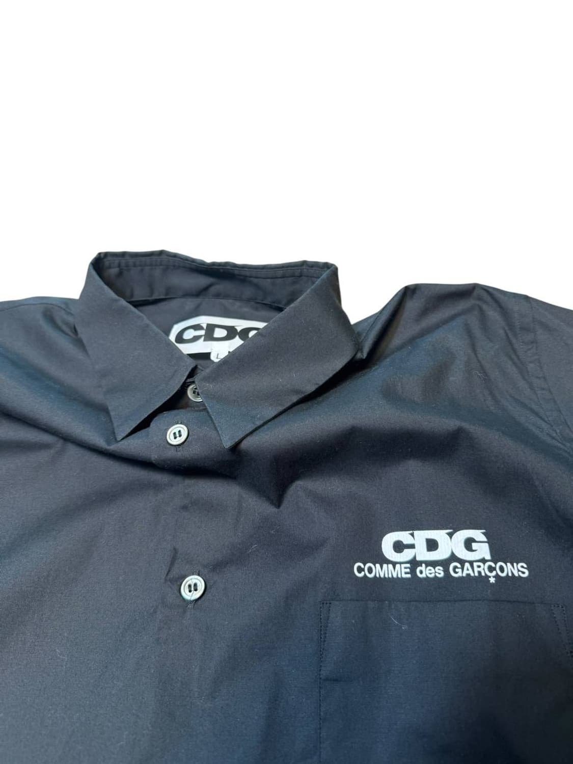 CDG 숏슬리브 셔츠 블랙 상품이미지2