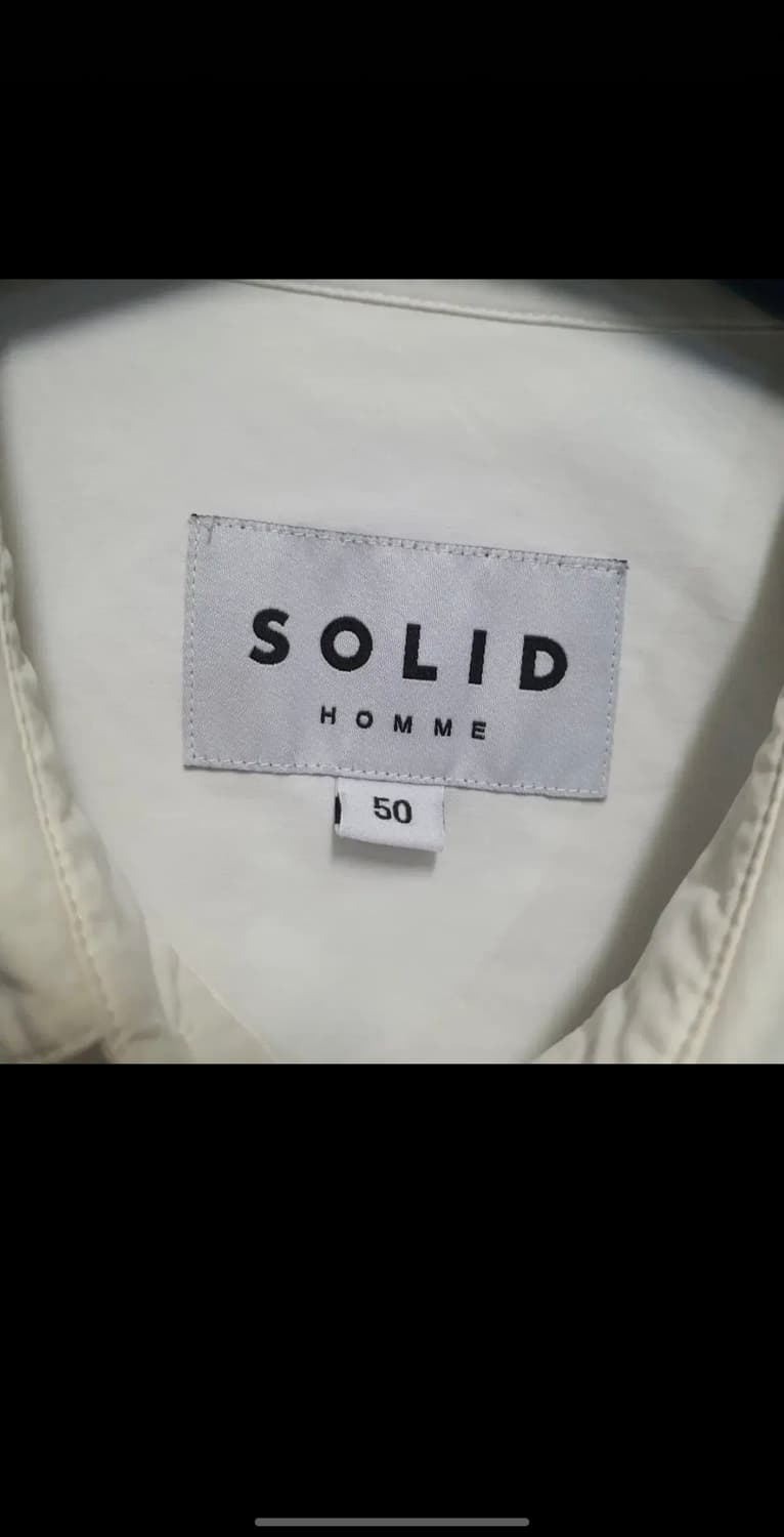 솔리드옴므 화이트 포켓 셔츠 50 상품이미지3