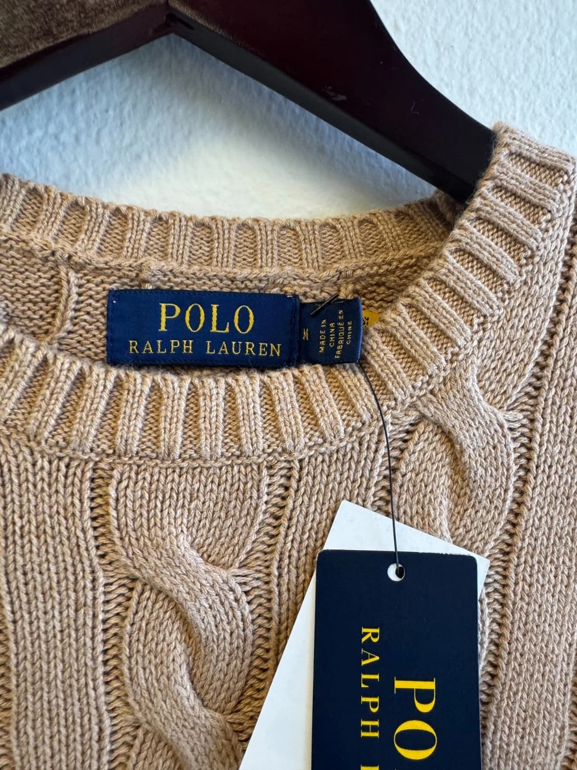 폴로 랄프 로렌 케이블 울 니트 캐시미어 스웨터 상품이미지2