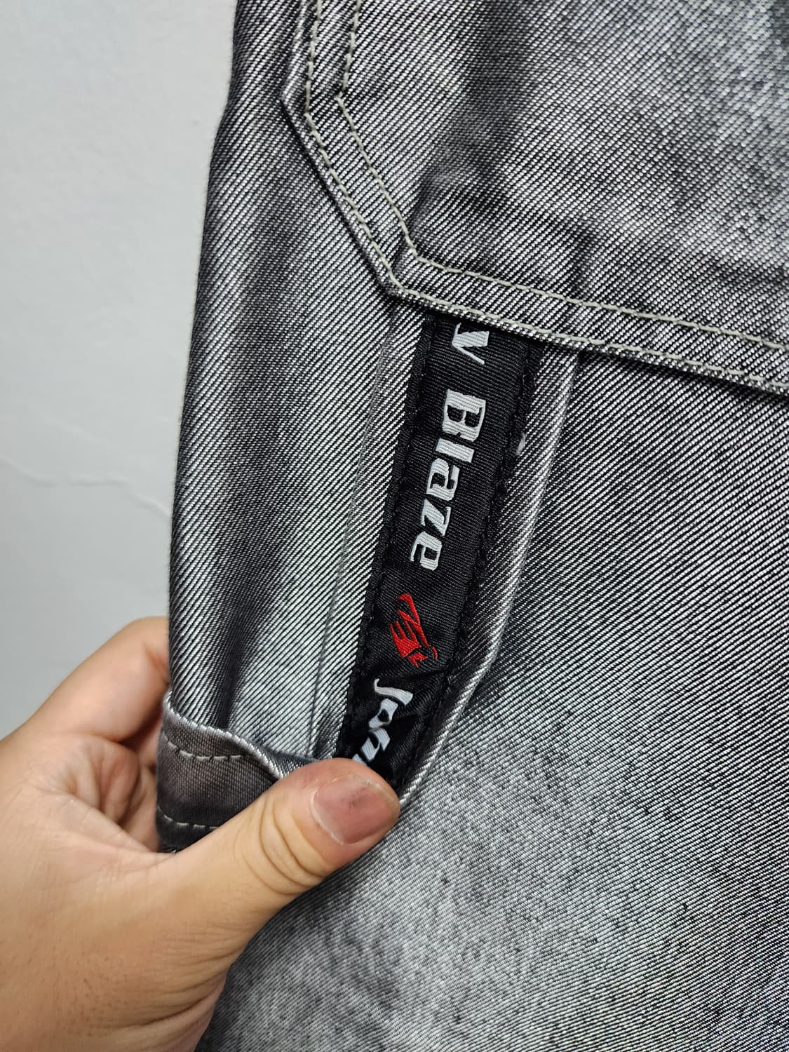 쟈니블레이즈 실버 카고 와이드 팬츠 상품이미지5