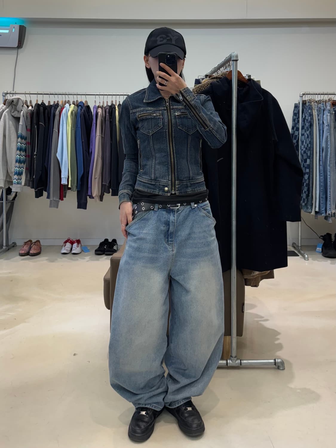 리바이스 멀티지퍼 데님 크롭 자켓 상품이미지7