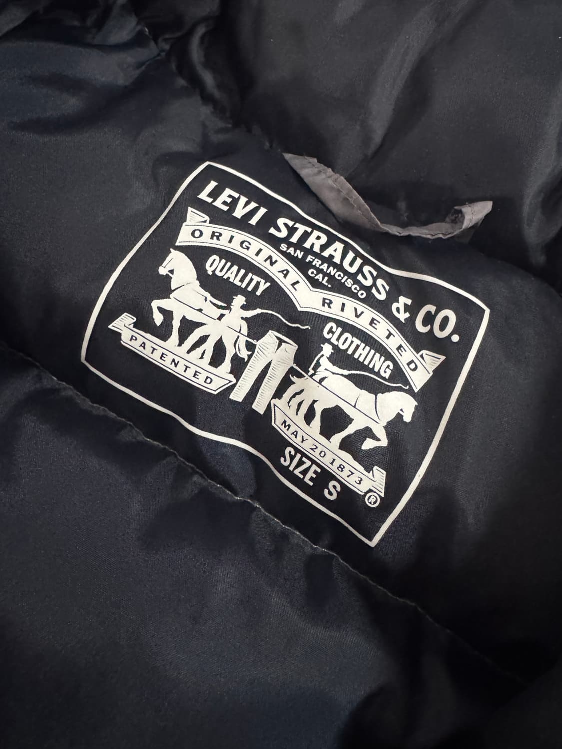 리바이스 덕 다운 숏 패딩 점퍼 빈티지 그레이 상품이미지3