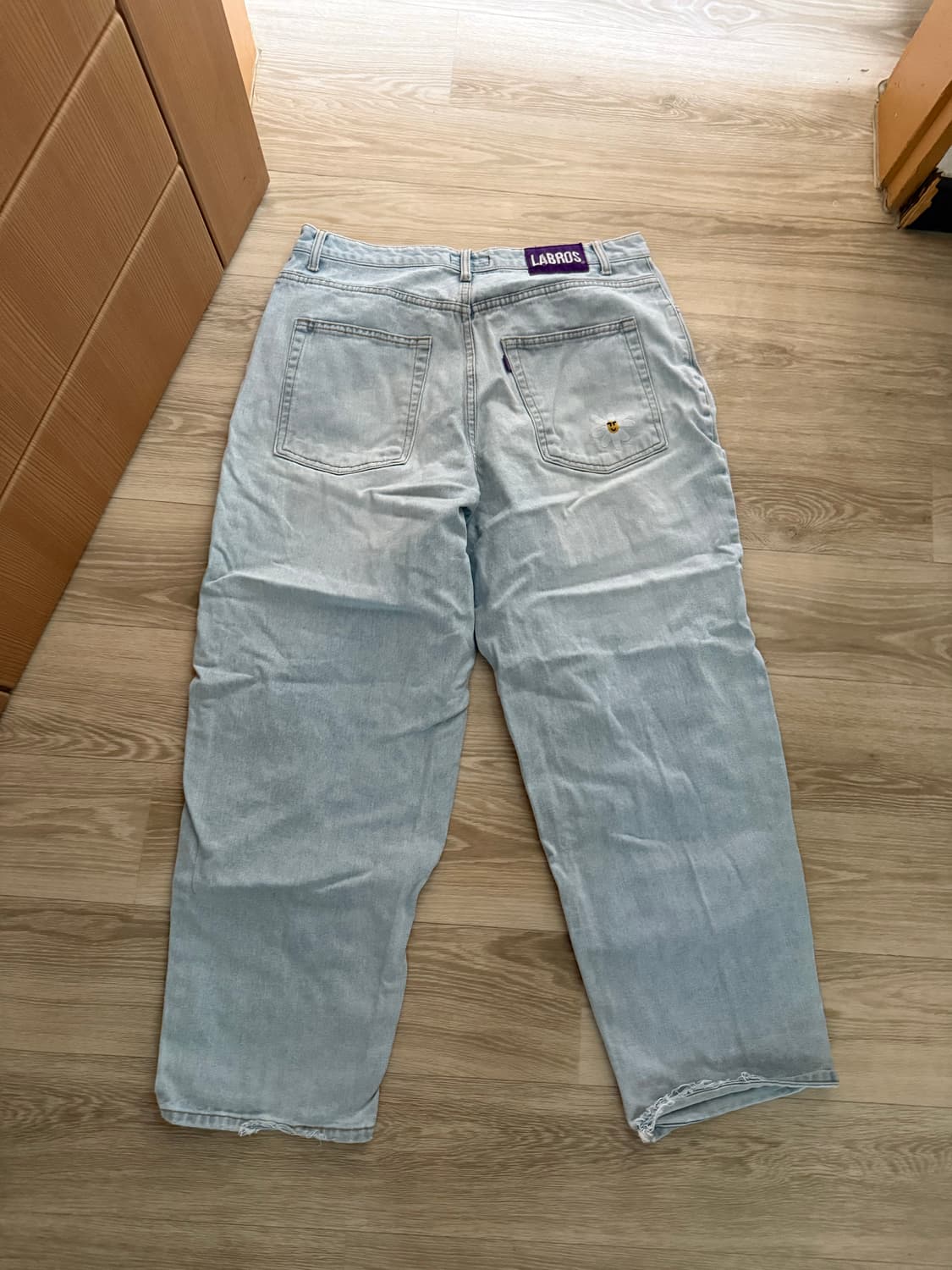 라브로스 워싱 연청 데님 L 상품이미지2