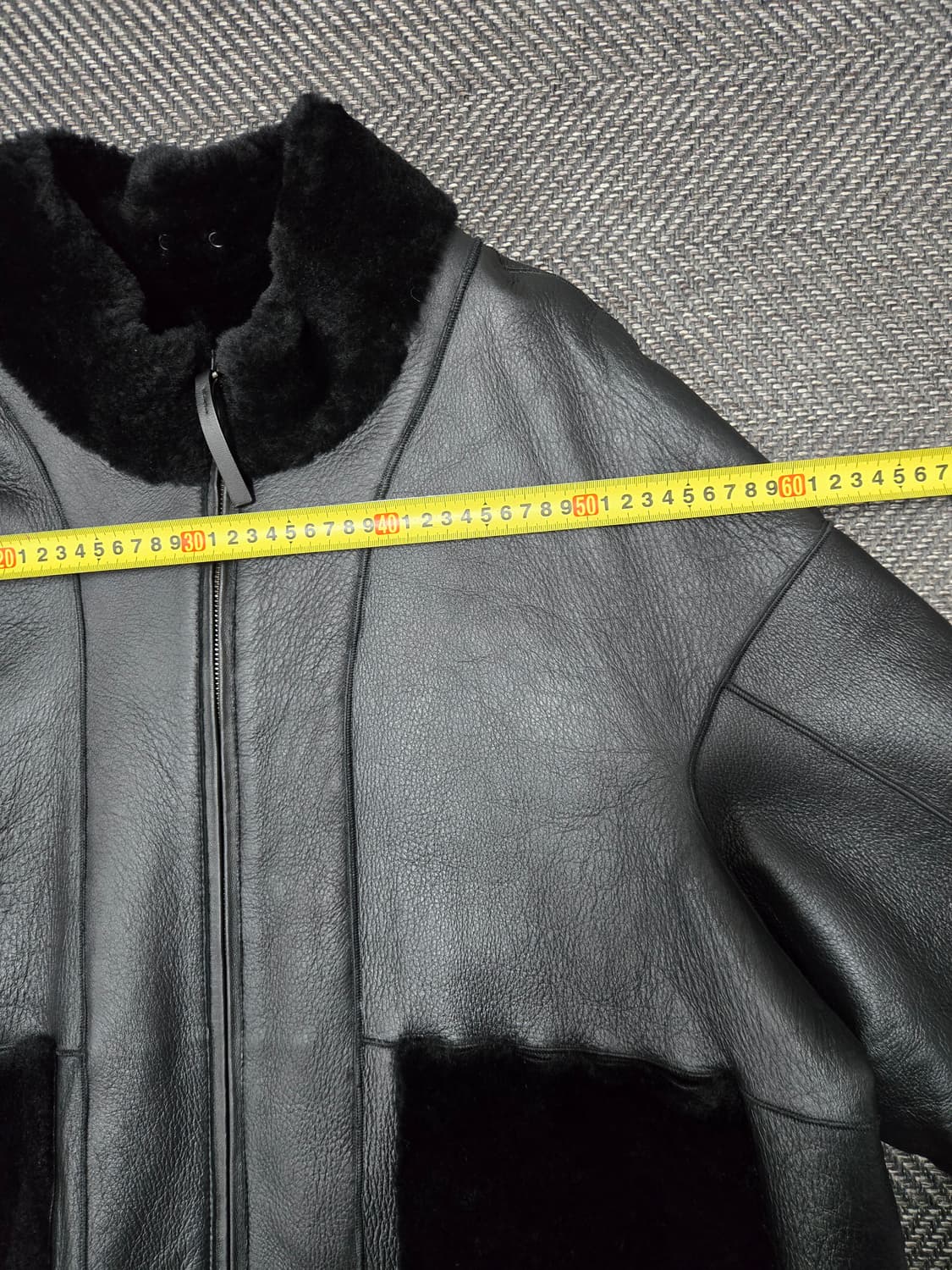 라씨엔토 천연모피 양모 무스탕 양면 숏 무스탕 코트 상품이미지6