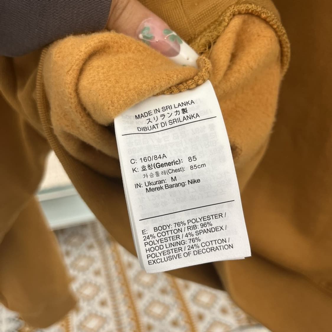 나이키 올드스쿨 레트로 Y2K 스우시 크롭 후드티 M C11144 상품이미지6