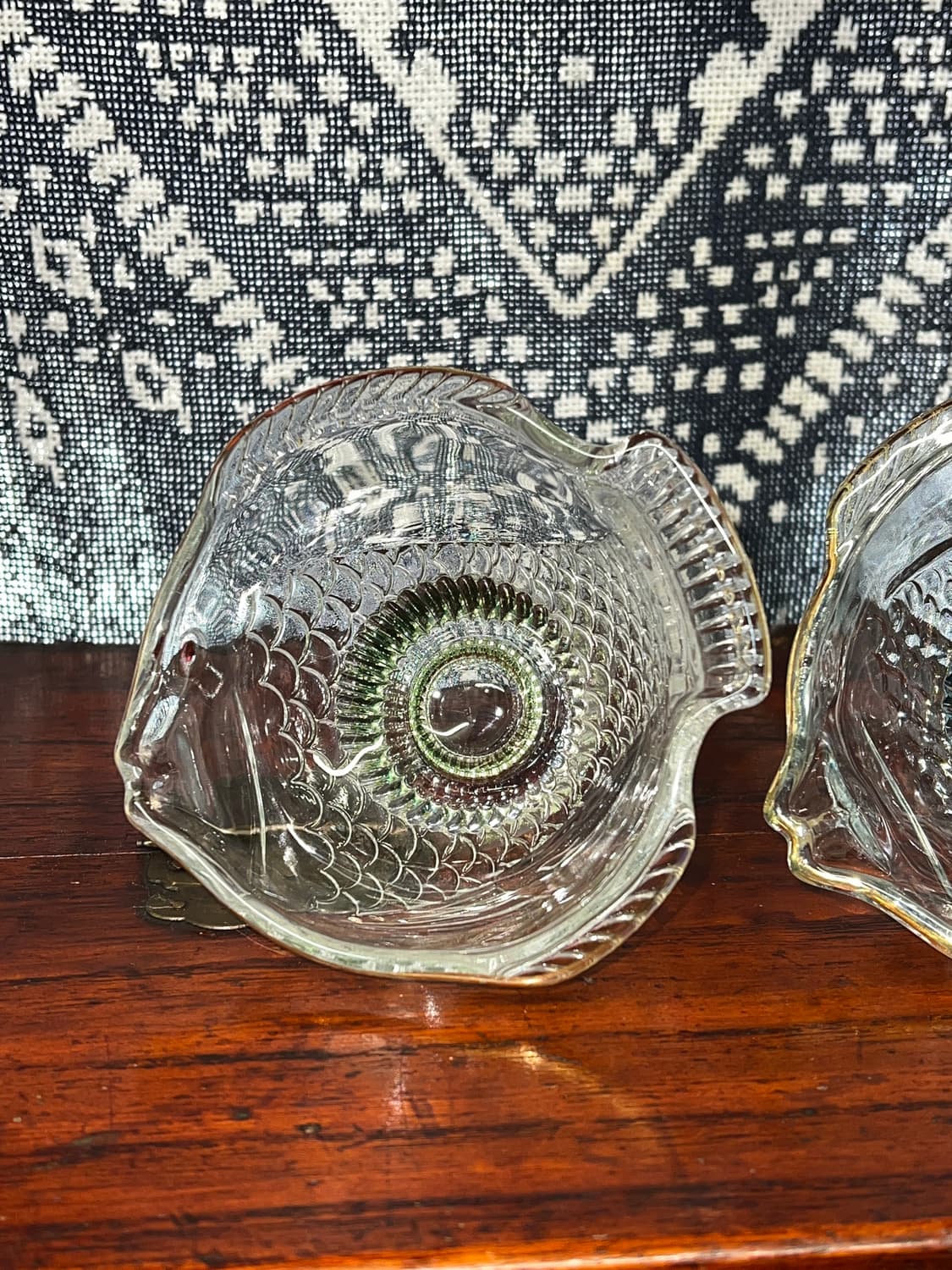 70s Korean Pressed Glass Fish bowl 상품이미지2