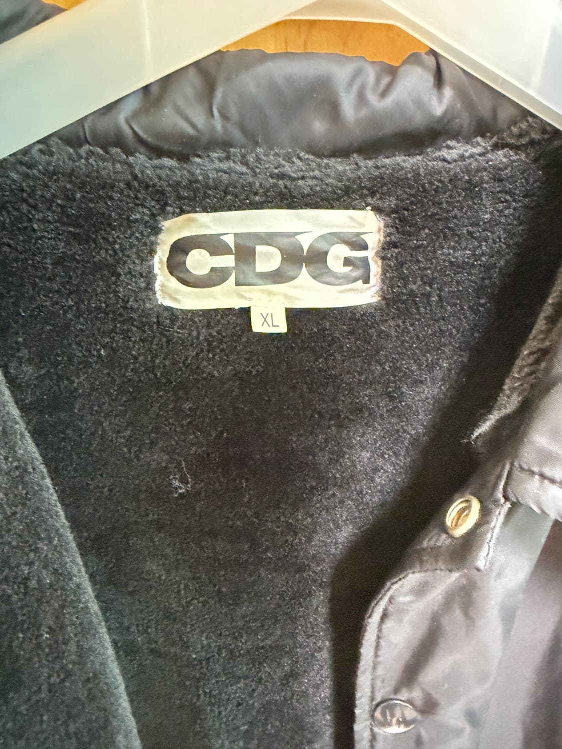 CDG 로고 코치 자켓 블랙 상품이미지3