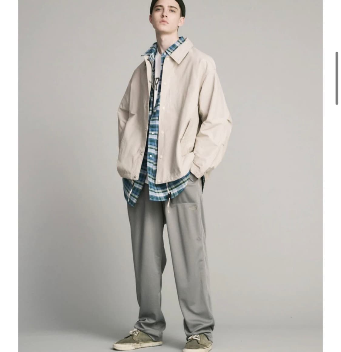 노스페이스 퍼플라벨 체크 셔츠 M 상품이미지2