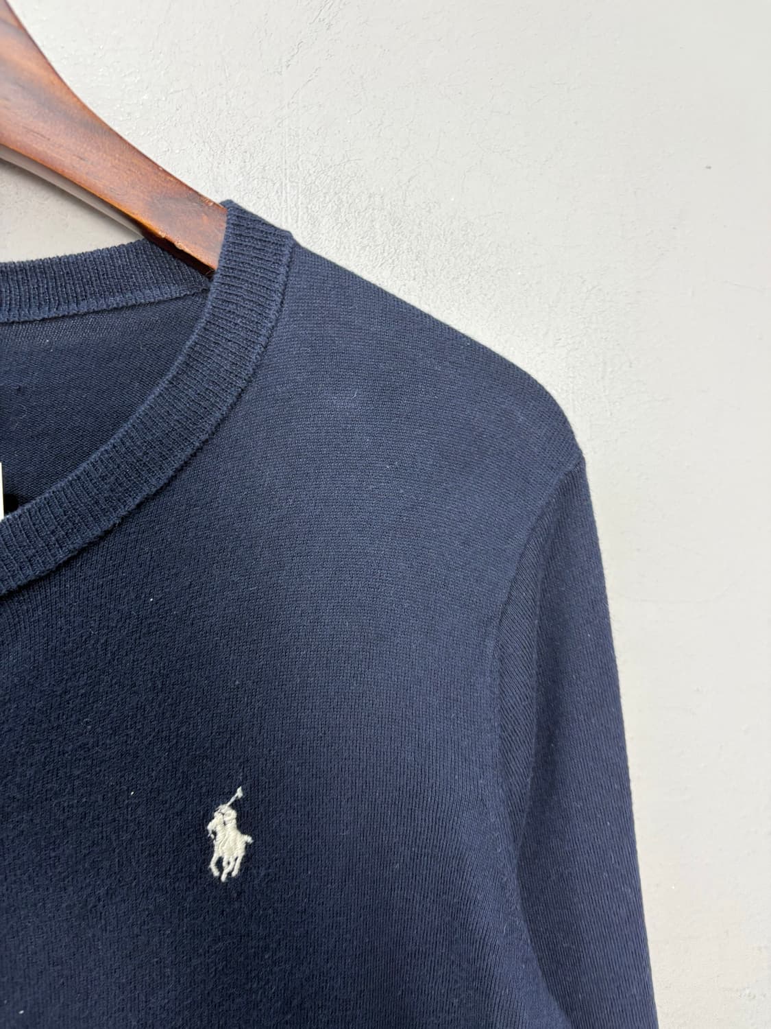 폴로랄프로렌 포니로고 피마코튼 네이비 가디건 A2885 상품이미지3