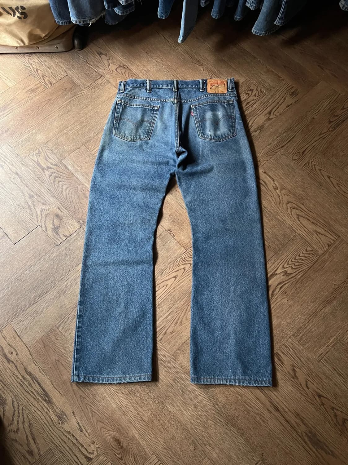 [36]리바이스 517 빈티지 워싱 플레어핏 데님 팬츠 상품이미지1